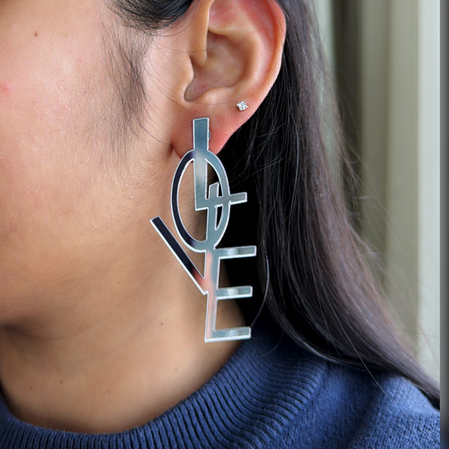 Sterling Love Danglers