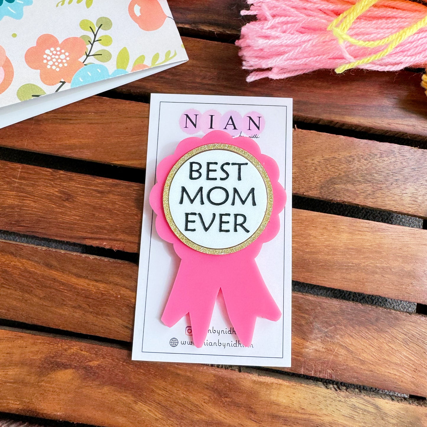 Best Mom Ever Brooch Pin