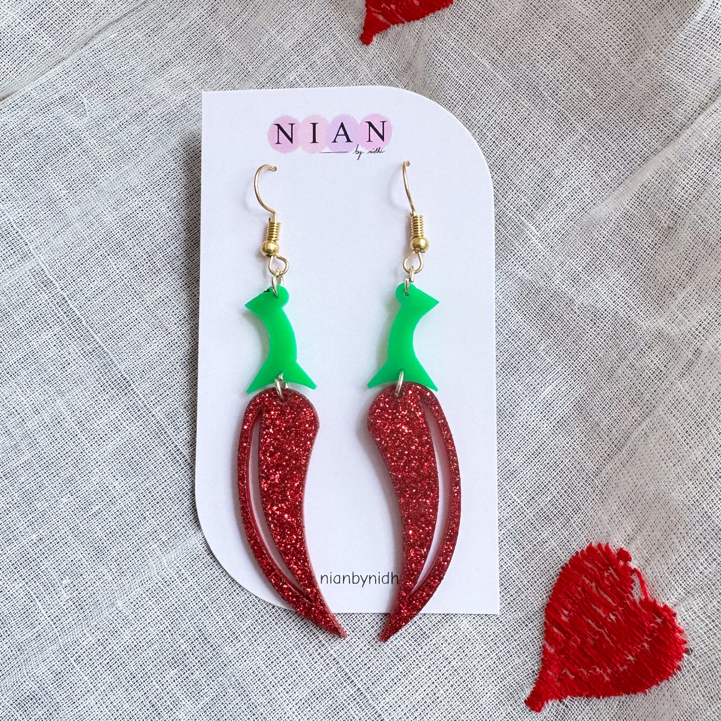 Red Chilli Danglers
