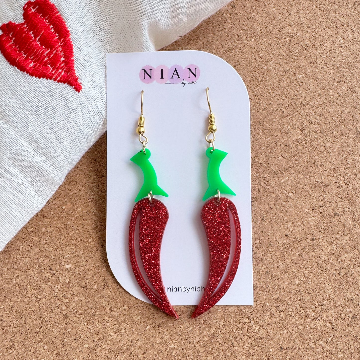 Red Chilli Danglers