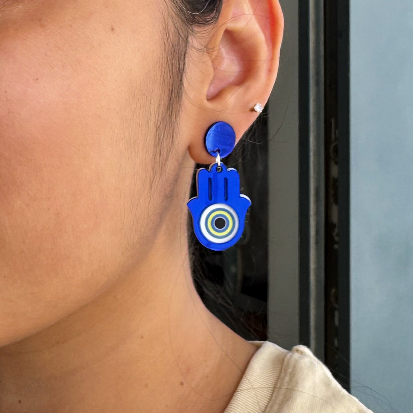 Hamsa Earrings