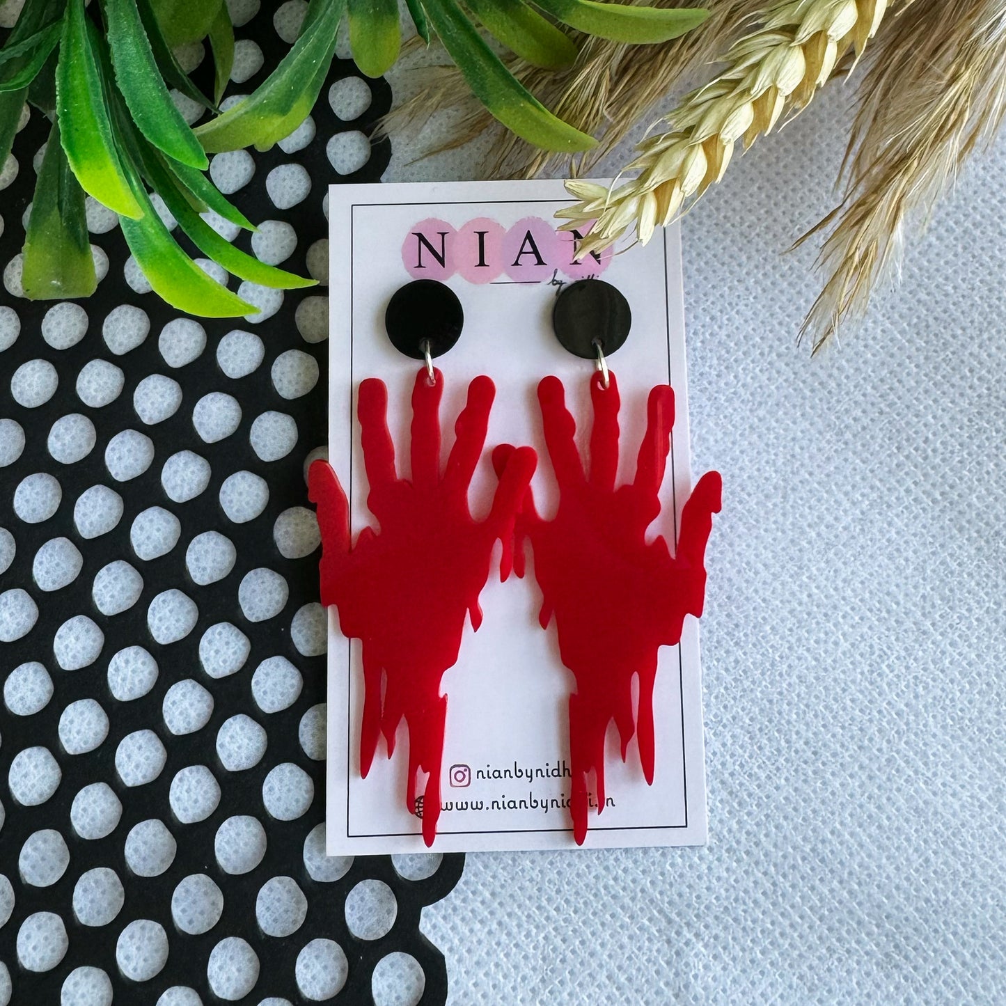 Bloody Hands Earrings