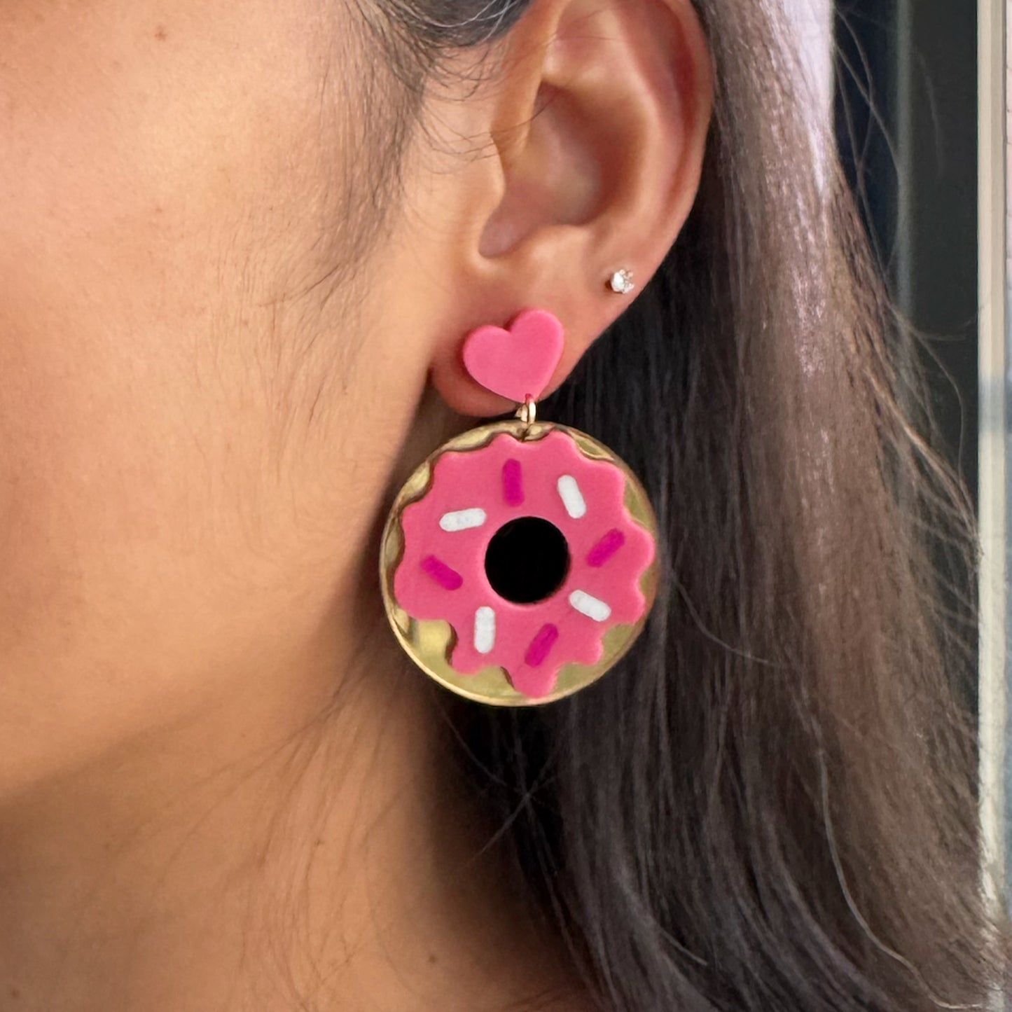 Donut Worry Earrings