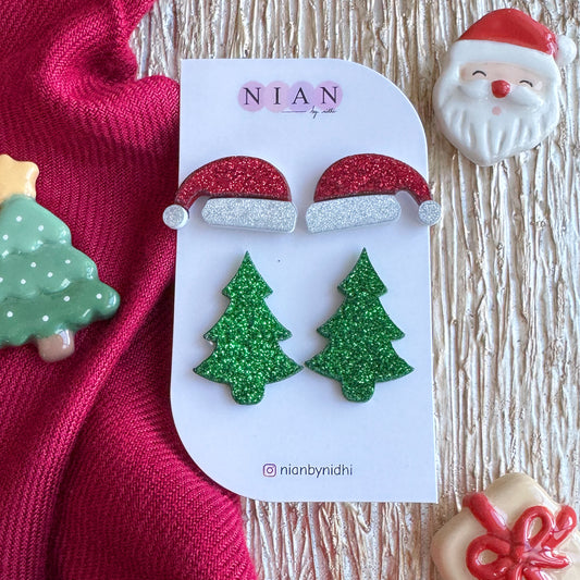 Xmas Studs (Set of 2)