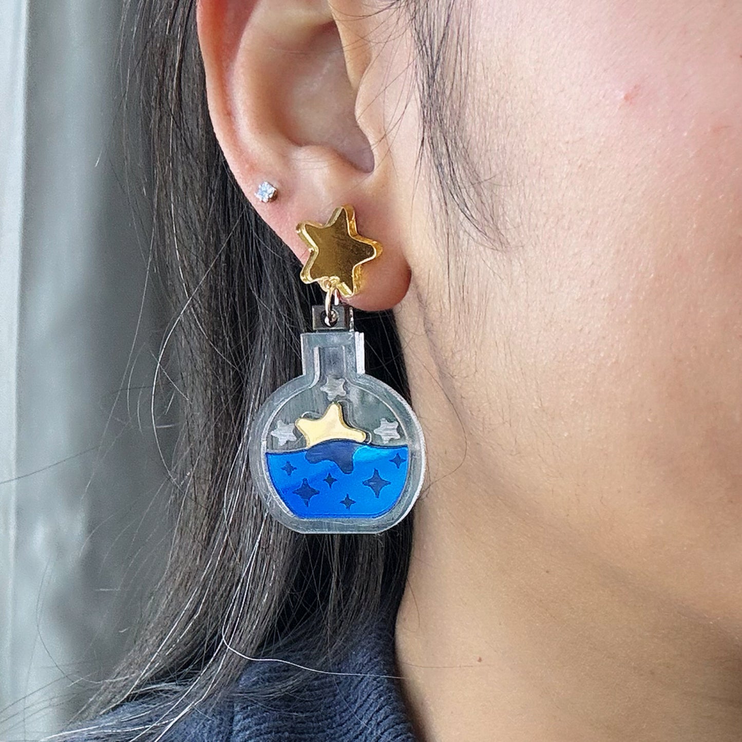 Bottled Star Earrings