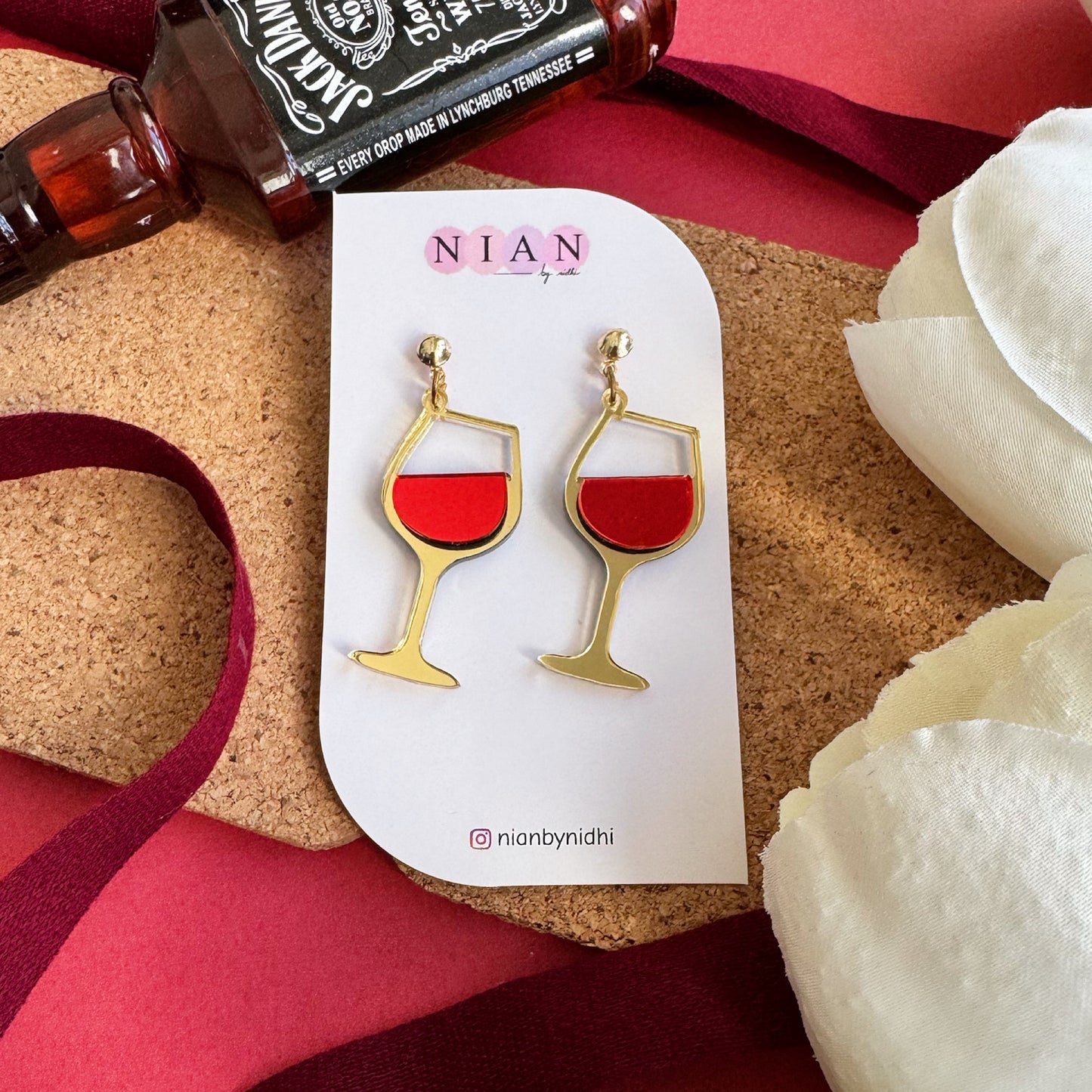 Wine Goblet Earrings