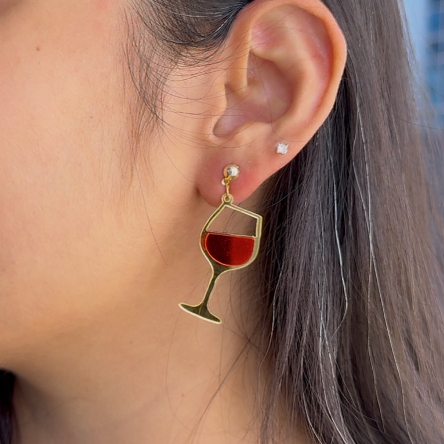 Wine Goblet Earrings