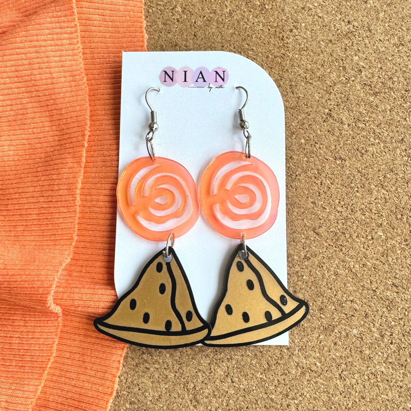 Samosa Jalebi Earrings