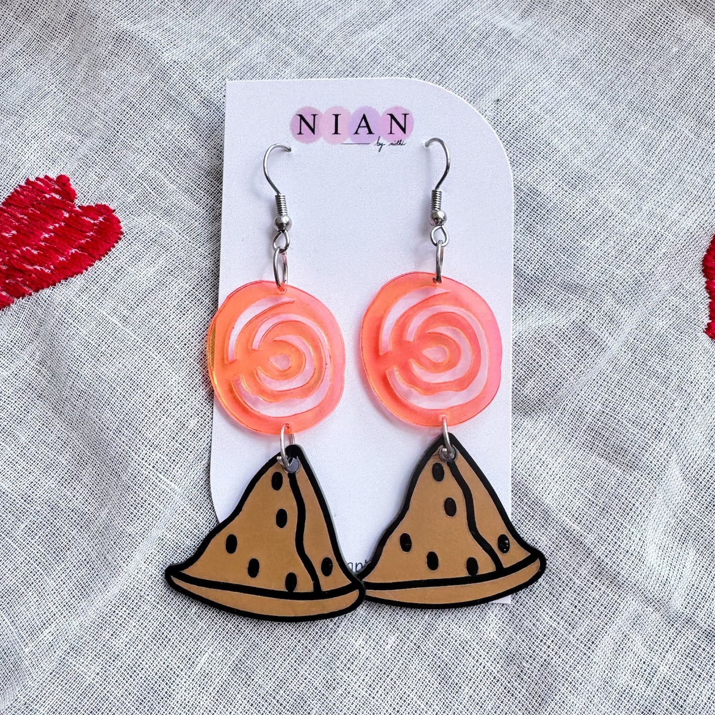 Samosa Jalebi Earrings