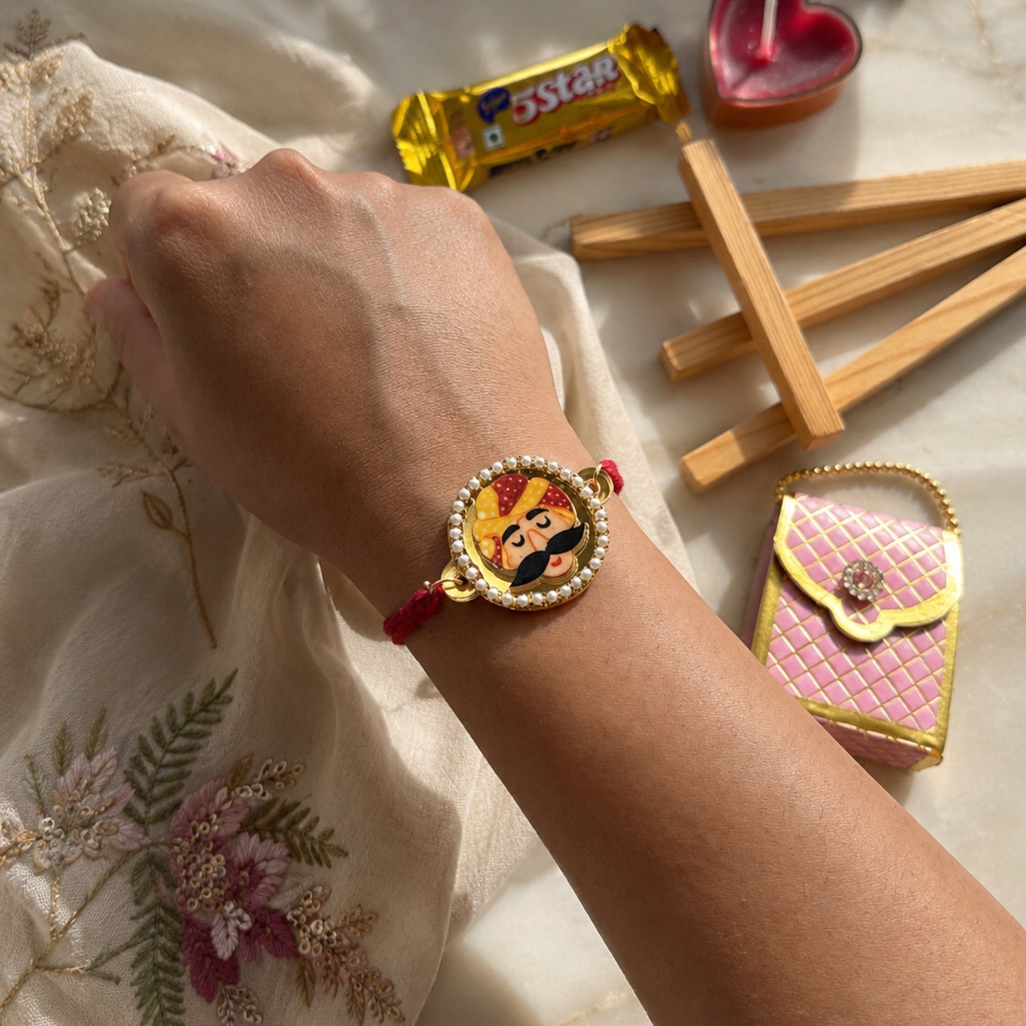 Desi Bhai-Bhabhi Rakhi Set