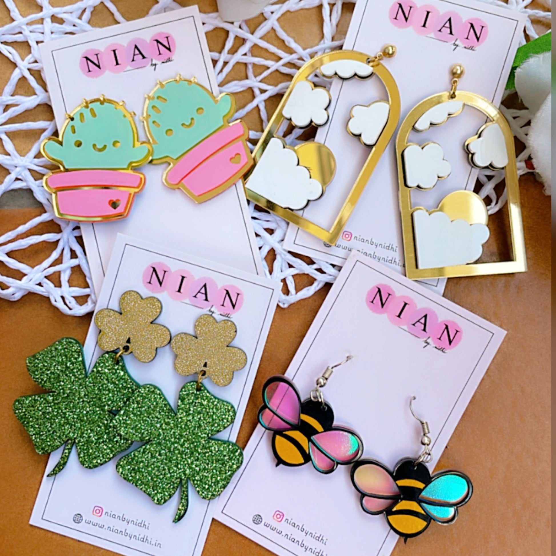 Nature's Delight Combo (Set of 4) - Nian by Nidhi - placed in a white and brown background