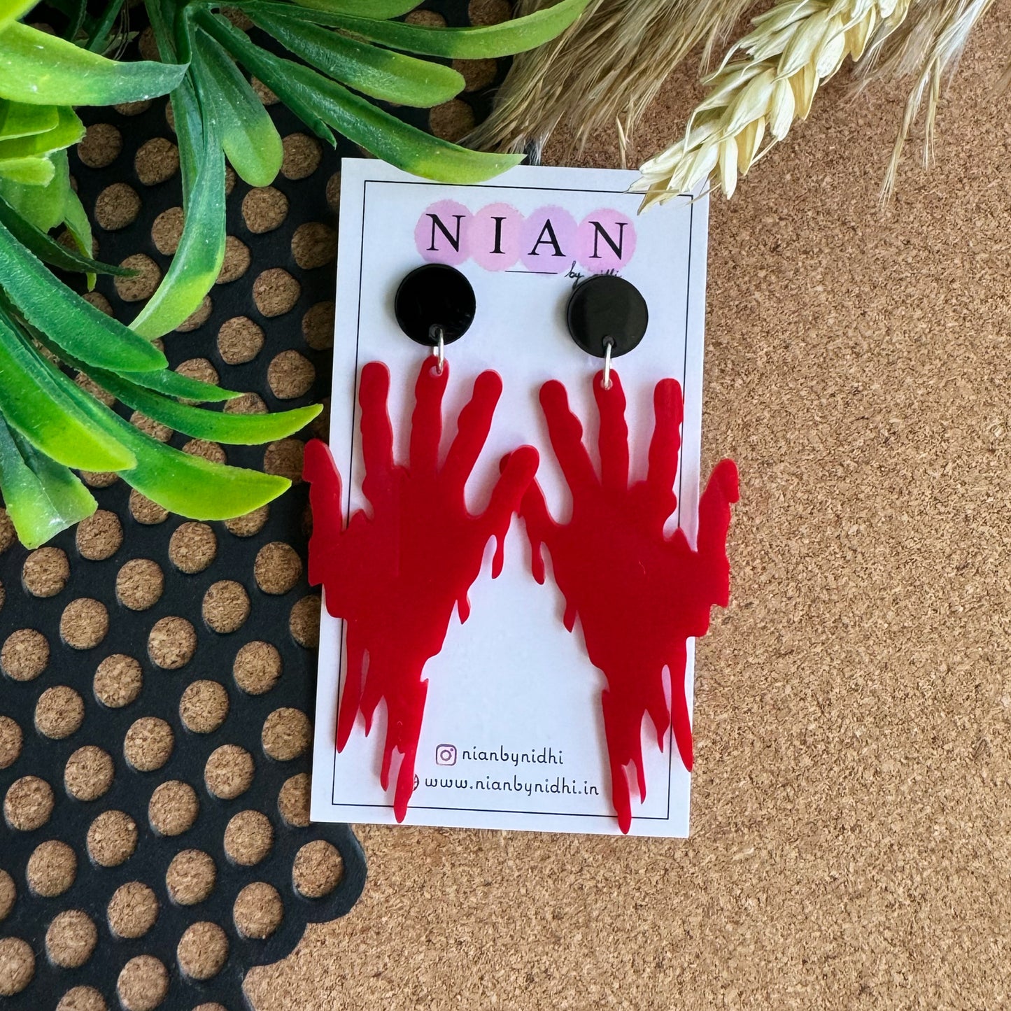Bloody Hands Earrings