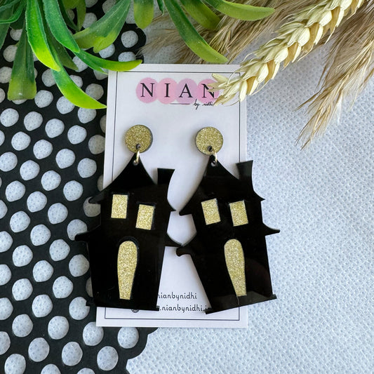 Haunted House Earrings