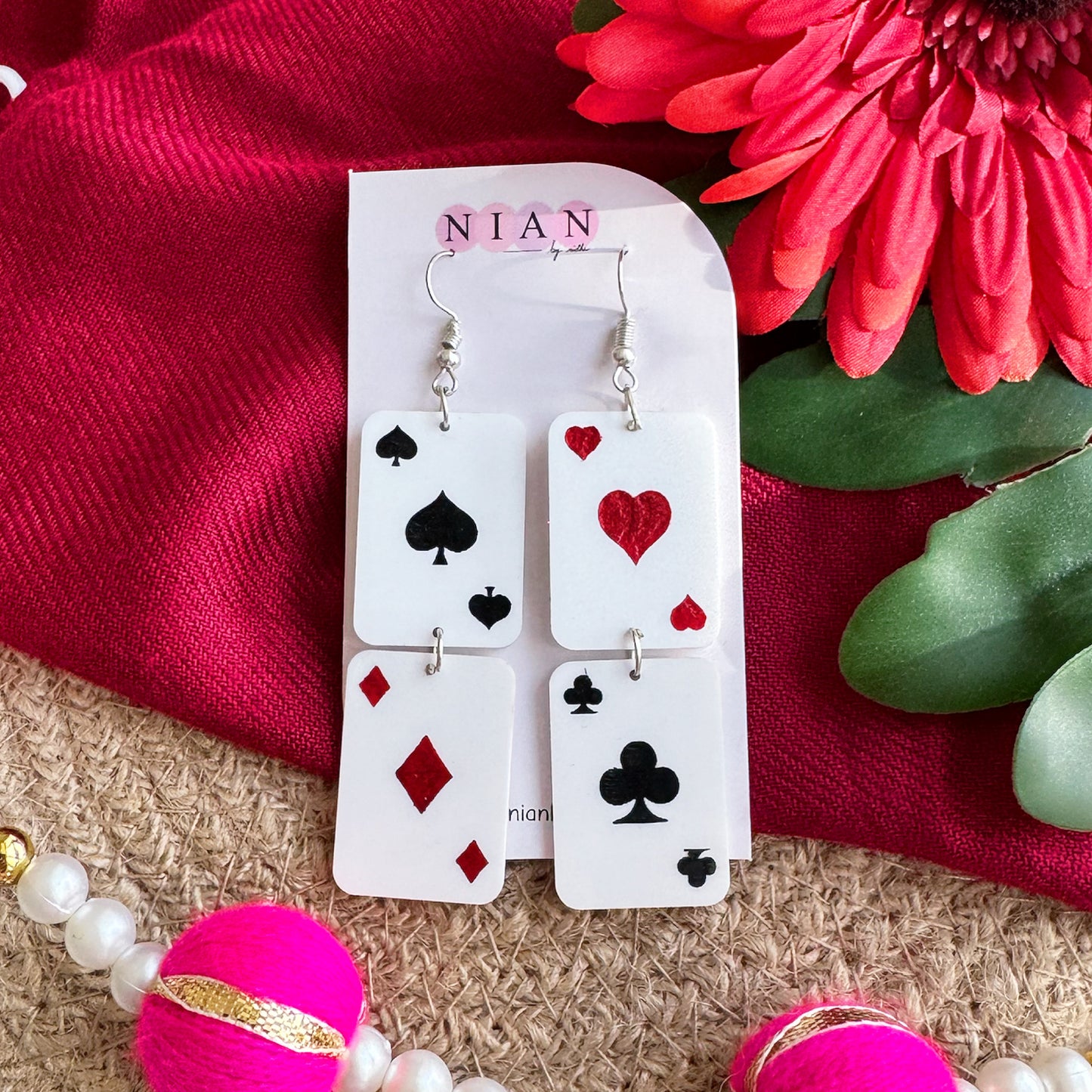 Poker Earrings