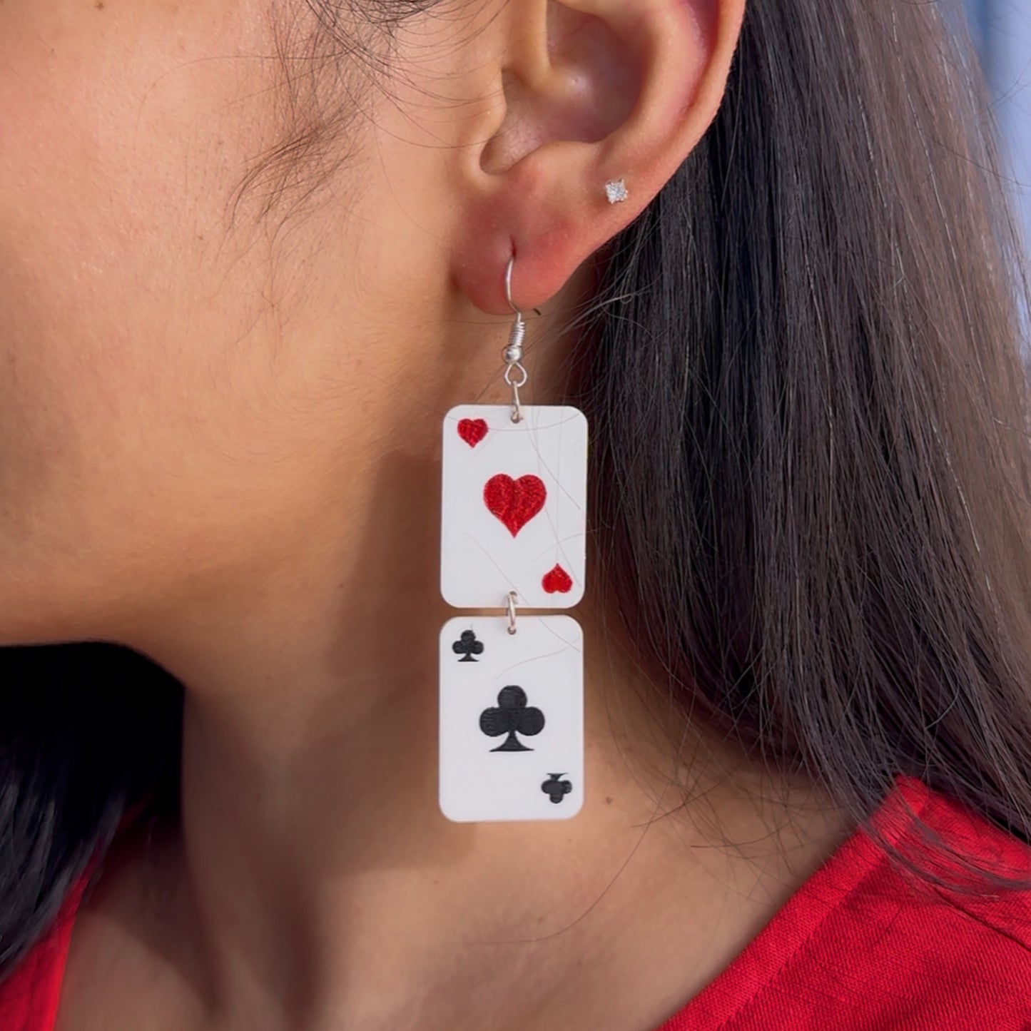 Poker Earrings