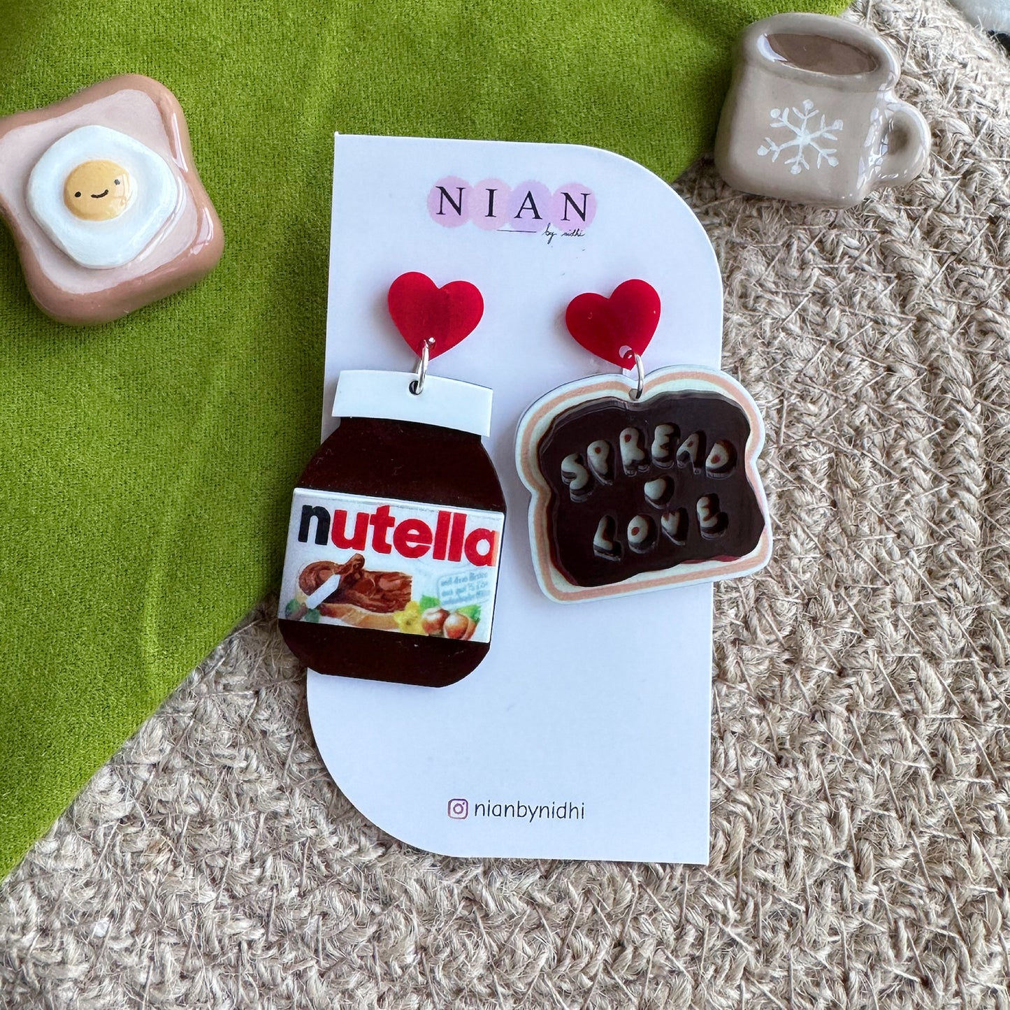 Spread Love Nutella Earrings