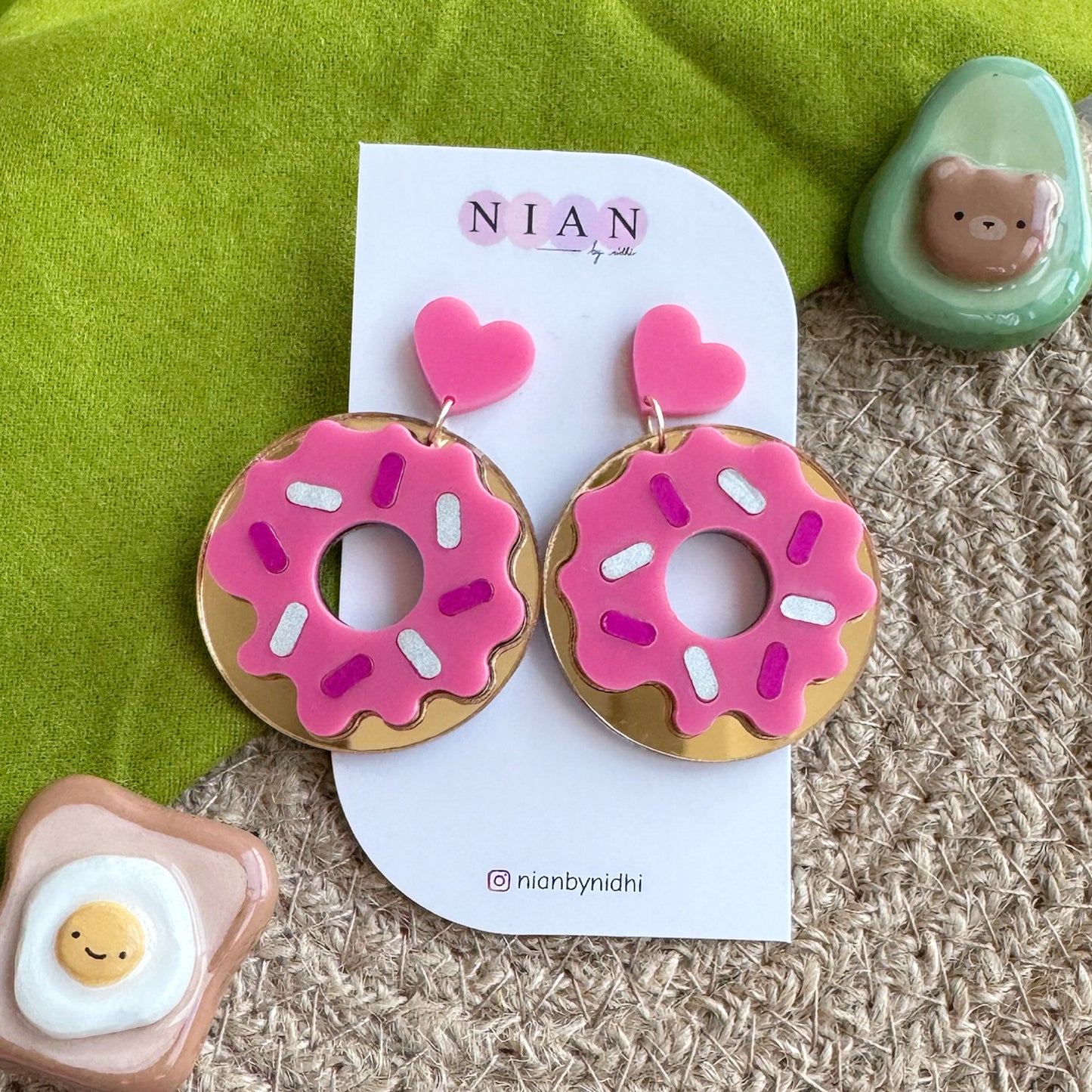 Donut Worry Earrings