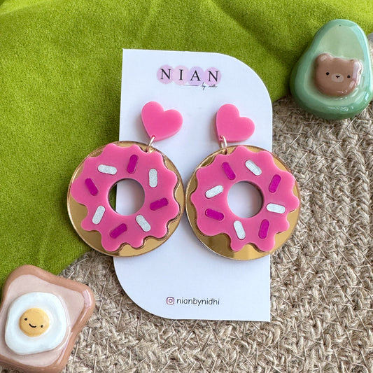 Donut Worry Earrings