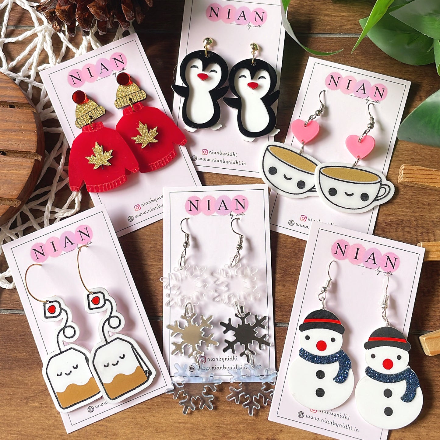 Enchanted Winter Earring Ensemble (Set of 6)