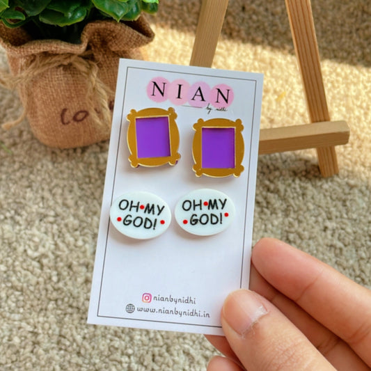Friends Studs (Set of 2)