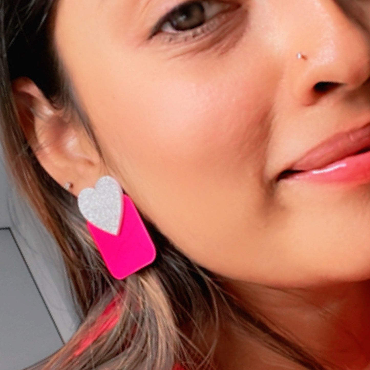 Squary Heart Earrings