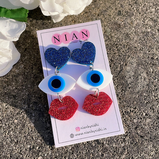 Evil Eye Charm Earrings