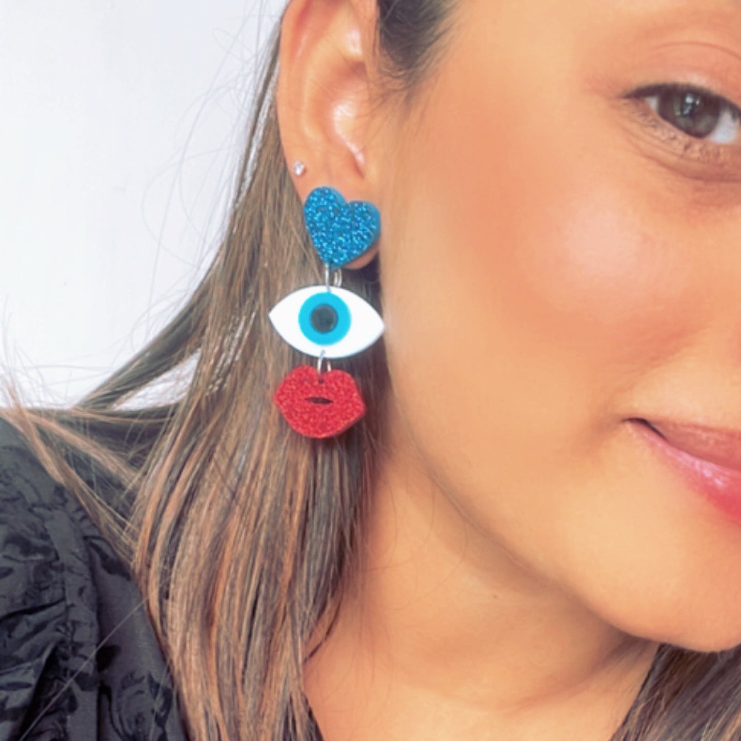 Evil Eye Charm Earrings