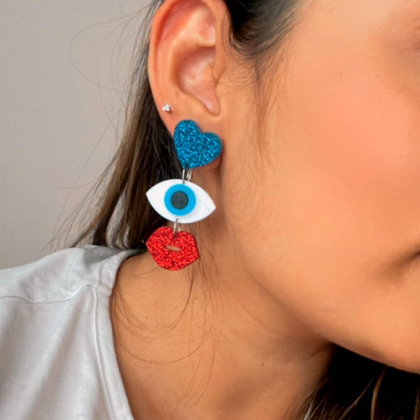 Evil Eye Charm Earrings