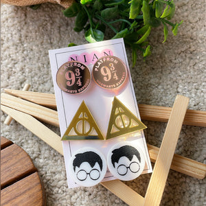 Harry Potter Studs (Set of 3)