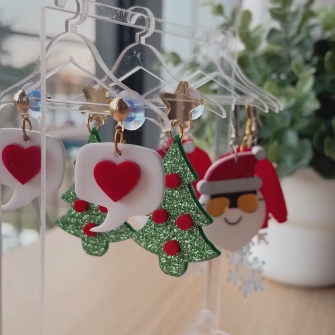 The Hanging Jewellery Organiser - Nian by Nidhi - placed with its 6 hangers and earrings